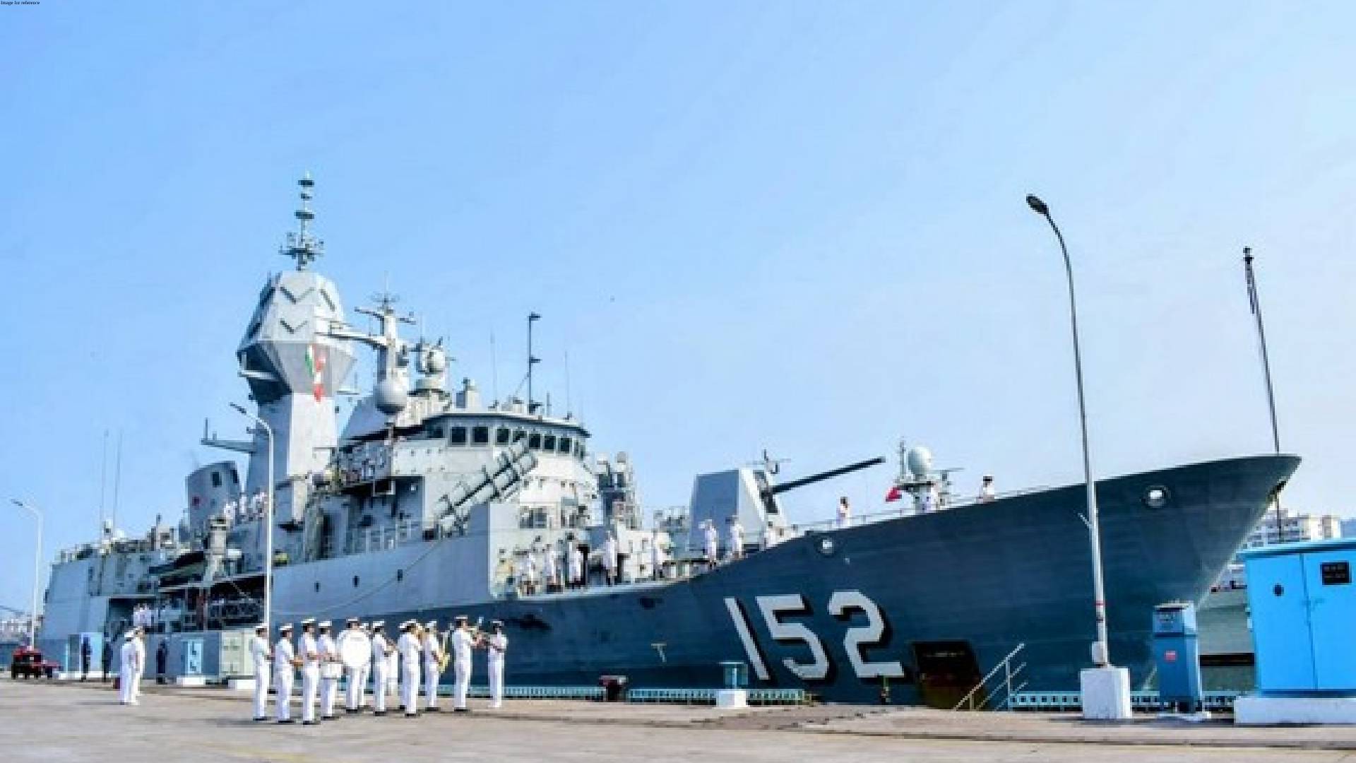 Royal Australian Navy warship docks in Vishakhapatnam, to take part in 'MILAN2024' exercise